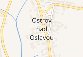 Ostrov nad Oslavou v obci Ostrov nad Oslavou - mapa části obce