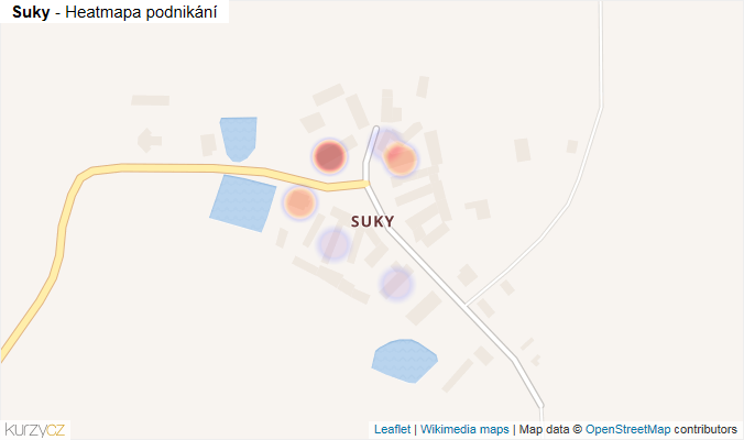 Mapa Suky - Firmy v části obce.