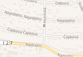 Čapkova v obci Ostrov - mapa ulice