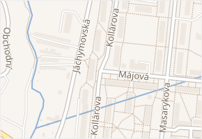 Kollárova v obci Ostrov - mapa ulice