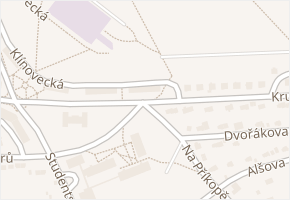 Krušnohorská v obci Ostrov - mapa ulice