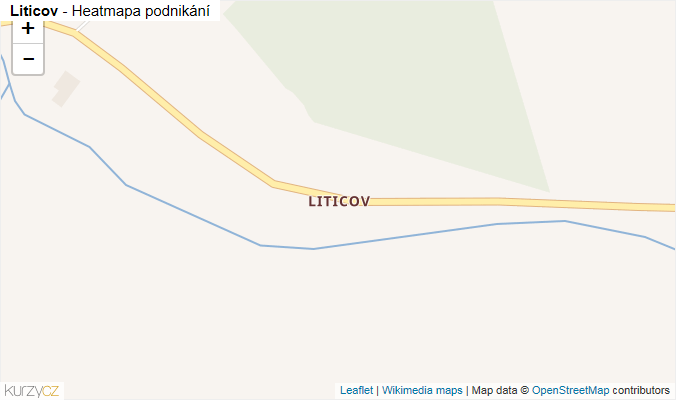 Mapa Liticov - Firmy v části obce.
