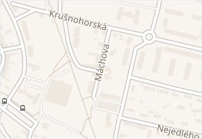 Máchova v obci Ostrov - mapa ulice