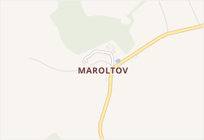 Maroltov v obci Ostrov - mapa části obce