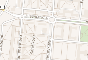 Masarykova v obci Ostrov - mapa ulice