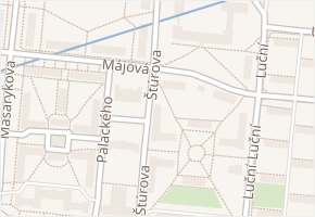 Štúrova v obci Ostrov - mapa ulice
