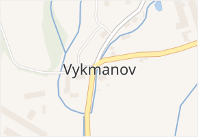 Vykmanov v obci Ostrov - mapa části obce