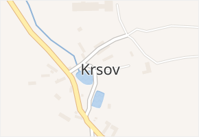 Krsov v obci Ostrov u Bezdružic - mapa části obce
