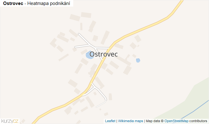 Mapa Ostrovec - Firmy v části obce.