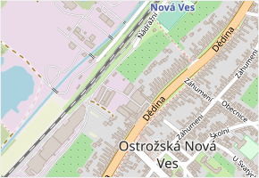 Sportovní v obci Ostrožská Nová Ves - mapa ulice