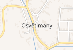 Osvětimany v obci Osvětimany - mapa části obce