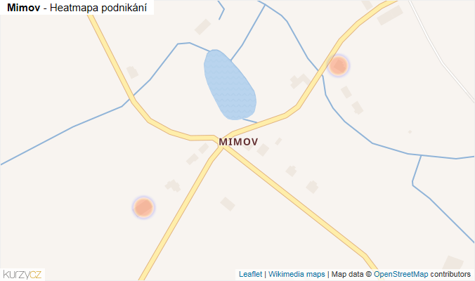 Mapa Mimov - Firmy v části obce.