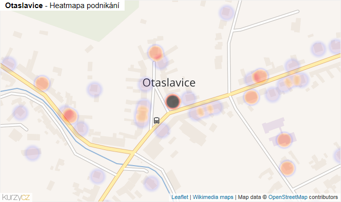 Mapa Otaslavice - Firmy v části obce.