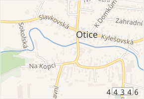 Hlavní v obci Otice - mapa ulice