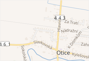 Holčovická v obci Otice - mapa ulice
