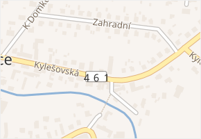 Kylešovská v obci Otice - mapa ulice