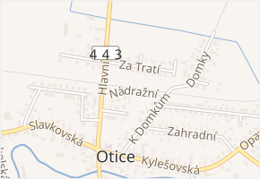 Nádražní v obci Otice - mapa ulice