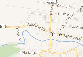 Slavkovská v obci Otice - mapa ulice