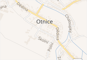 Boženy Němcové v obci Otnice - mapa ulice