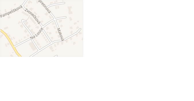 Na Louce v obci Otovice - mapa ulice