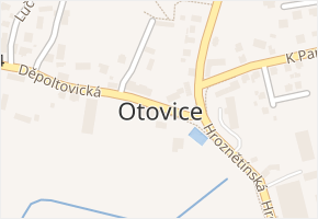 Otovice v obci Otovice - mapa části obce