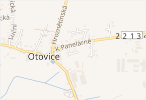 V Zahrádkách v obci Otovice - mapa ulice