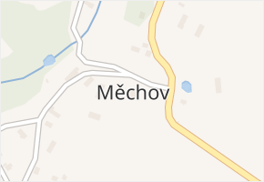 Měchov v obci Otročín - mapa části obce