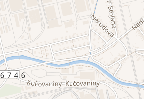 Dvořákova v obci Otrokovice - mapa ulice