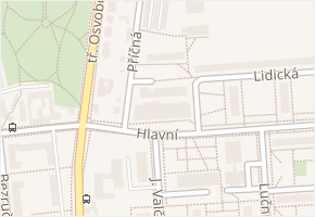 Hlavní v obci Otrokovice - mapa ulice