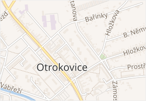 Na Uličce v obci Otrokovice - mapa ulice