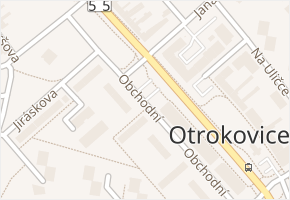 Obchodní v obci Otrokovice - mapa ulice