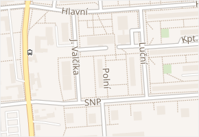 Polní v obci Otrokovice - mapa ulice