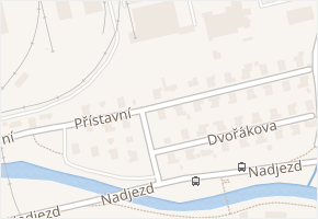 Přístavní v obci Otrokovice - mapa ulice