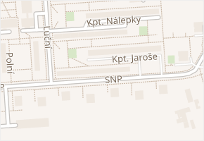 SNP v obci Otrokovice - mapa ulice