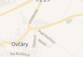 Býchorská v obci Ovčáry - mapa ulice