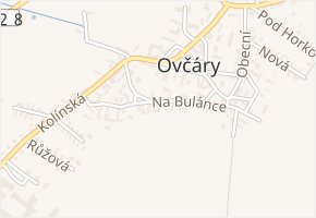 Na Bulánce v obci Ovčáry - mapa ulice