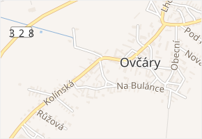 Na Louži v obci Ovčáry - mapa ulice