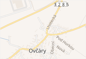 Polní v obci Ovčáry - mapa ulice