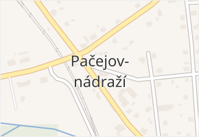 Pačejov-nádraží v obci Pačejov - mapa části obce