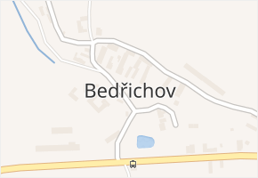 Bedřichov v obci Pacov - mapa části obce