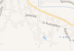 Jatecká v obci Pacov - mapa ulice
