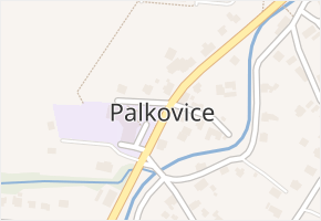 Palkovice v obci Palkovice - mapa části obce