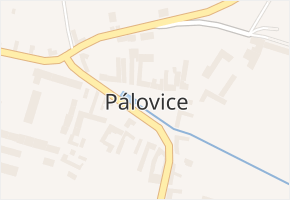 Pálovice v obci Pálovice - mapa části obce