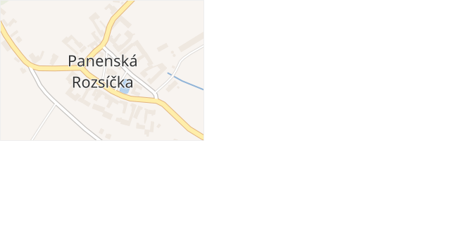 Panenská Rozsíčka v obci Panenská Rozsíčka - mapa části obce