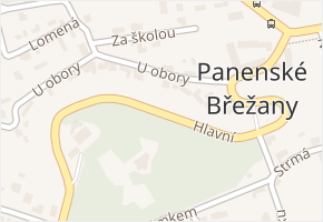 Hlavní v obci Panenské Břežany - mapa ulice