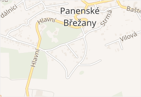 Jirovcová v obci Panenské Břežany - mapa ulice