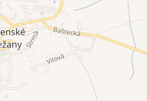 Ke studánce v obci Panenské Břežany - mapa ulice