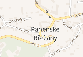 Panenské Břežany v obci Panenské Břežany - mapa části obce