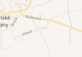 Široká v obci Panenské Břežany - mapa ulice