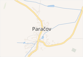 Paračov v obci Paračov - mapa části obce